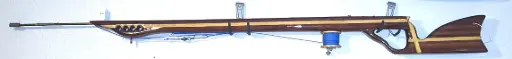 Topgun Speargun Exotic Wood Padauk Yellow heart inlay on both sides